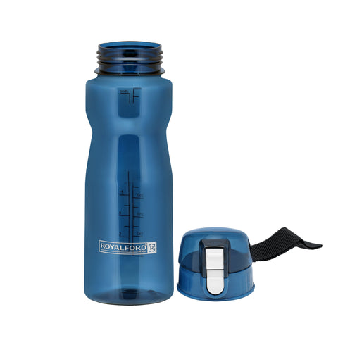 Royalford RF5224 750ml Water Bottle - Reusable Water Bottle Wide Mouth with Hanging Clip | Printed Bottle | Perfect while Travelling, Camping, Trekking & More