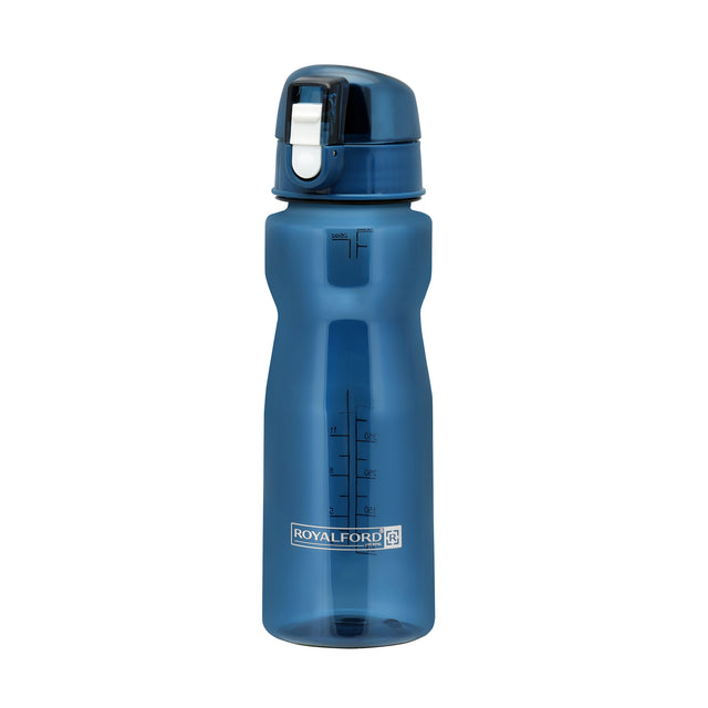 Royalford RF5224 750ml Water Bottle - Reusable Water Bottle Wide Mouth with Hanging Clip | Printed Bottle | Perfect while Travelling, Camping, Trekking & More