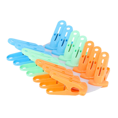 Clothes Clips Premium Quality Plastic Orange/Blue/Green