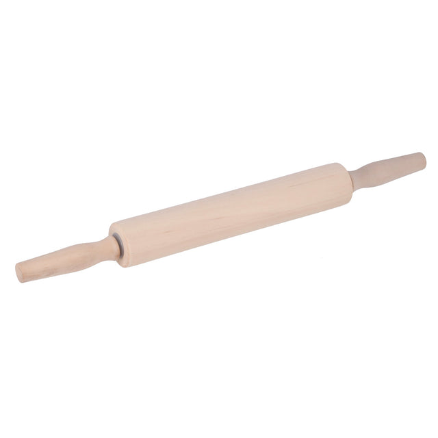 Wooden Rolling Pin Durable And Light Weight 100% Natural Wood 45x 45CM Beige 45x4.3cm