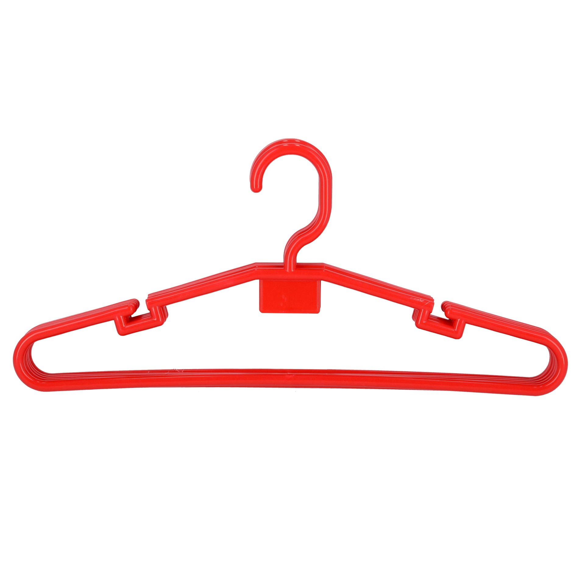 5-Piece Plastic Hanger Red 42cm