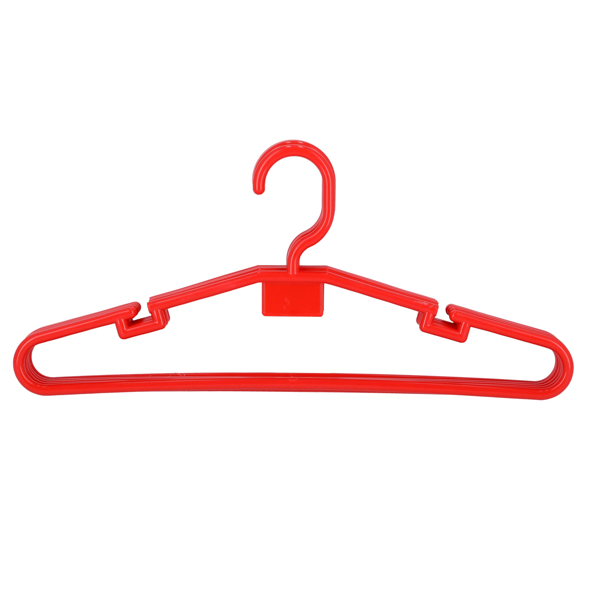 5-Piece Plastic Hanger Red 42cm