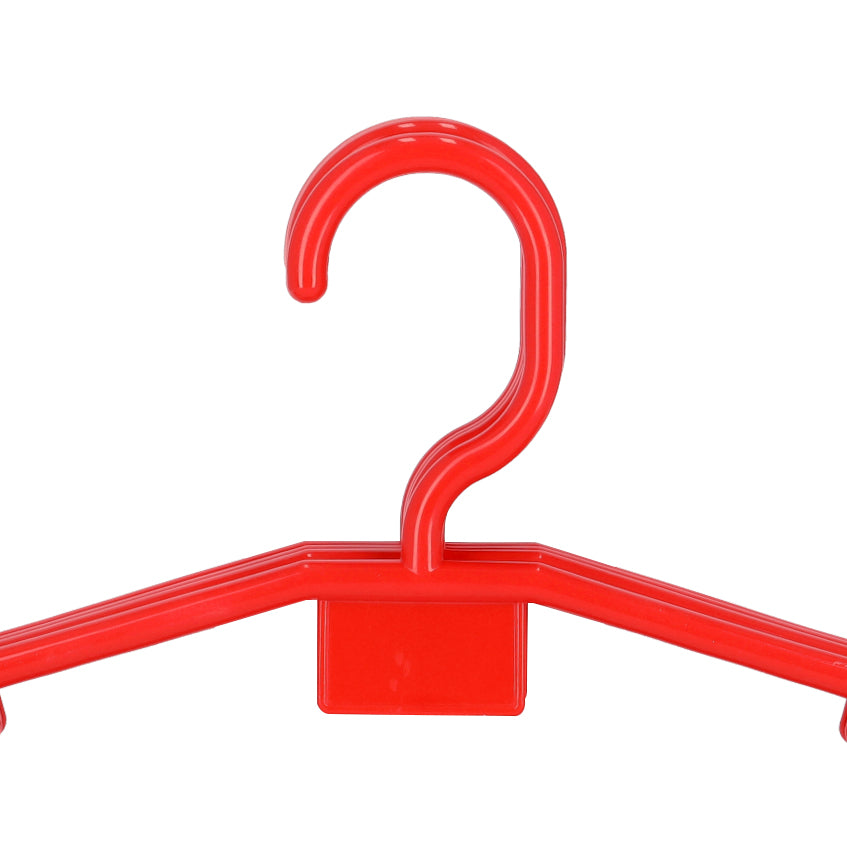 5-Piece Plastic Hanger Red 42cm