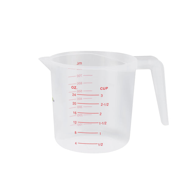 800Ml Measuring Cup Transparent With Red Marking Clear With Red Markings