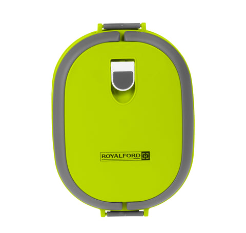 Royalford Stainless Steel Lunch Box Square Green, Multi
