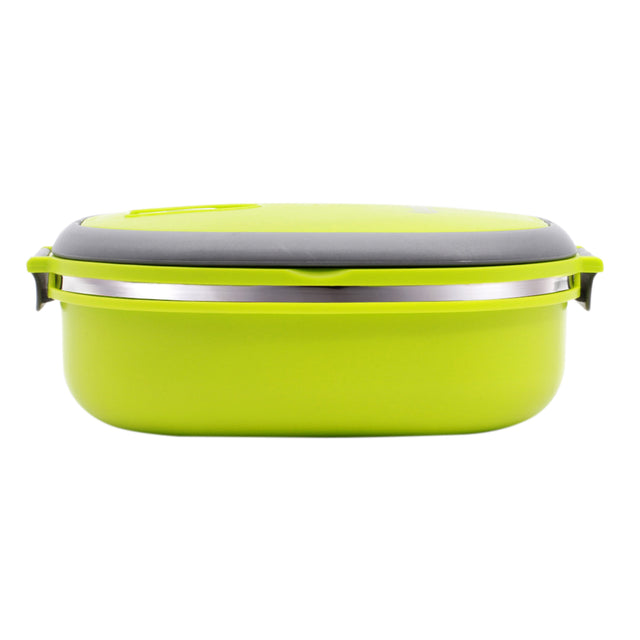 Royalford Stainless Steel Lunch Box Square Green, Multi
