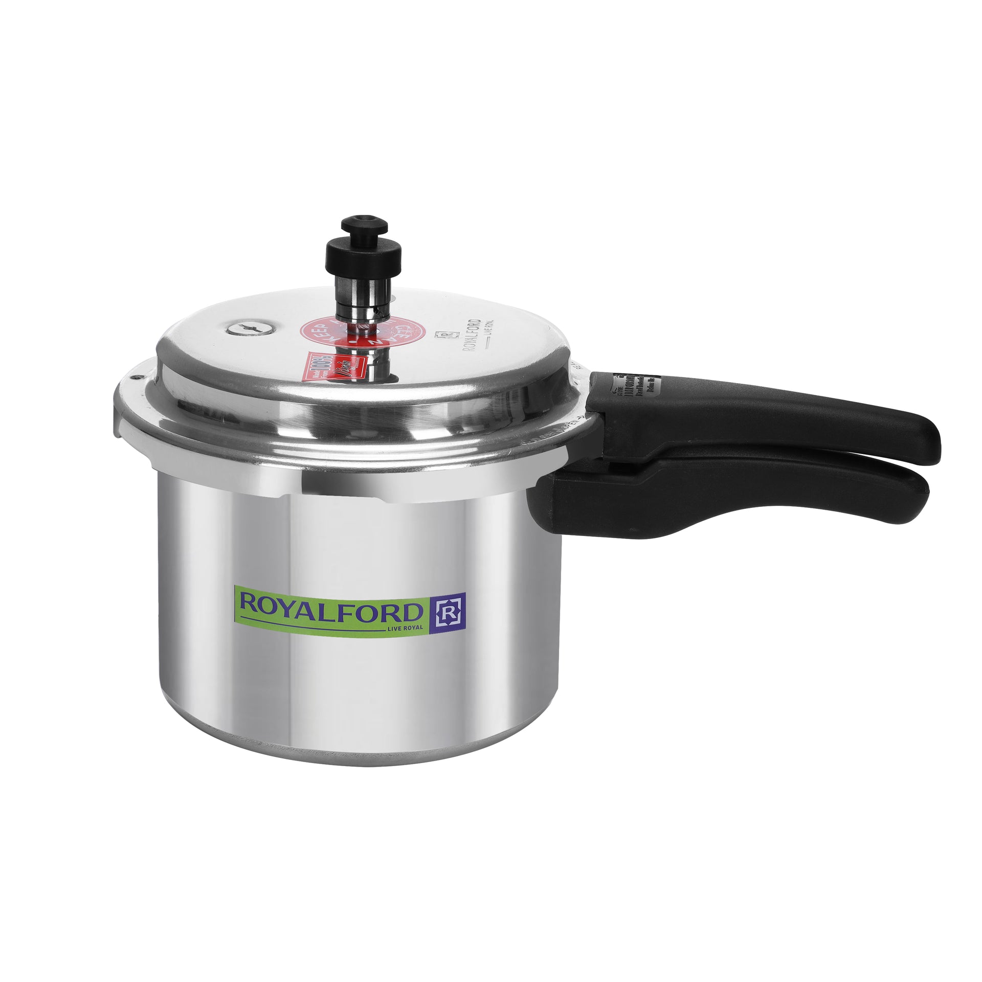 Pressure Cooker Induction Base 1 Rubber Gasket And Safety Valve Free Silver 3Liters