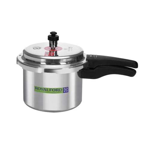 Pressure Cooker Induction Base 1 Rubber Gasket And Safety Valve Free Silver 3Liters