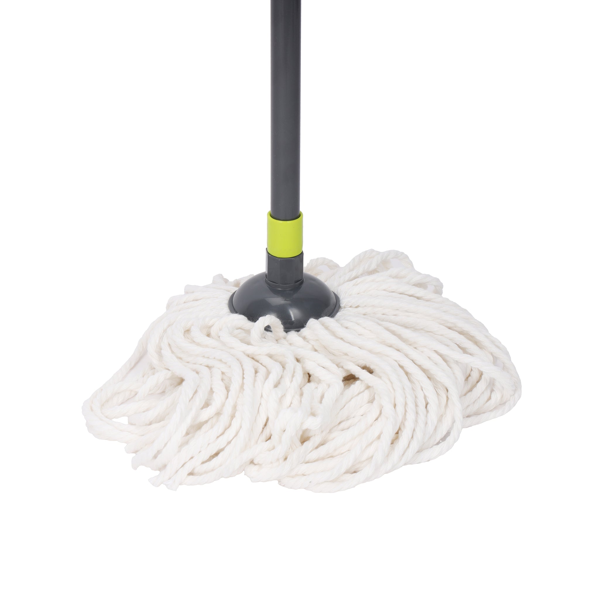 Cotton String Mop with Long Handle – Green & Grey | Heavy-Duty Floor Cleaning Mop for Home, Office & Commercial Use