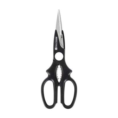 Stainless Steel Kitchen Scissors – Multipurpose Heavy-Duty Household Shears with Nut Cracker, Serrated Blades & Ergonomic Handle