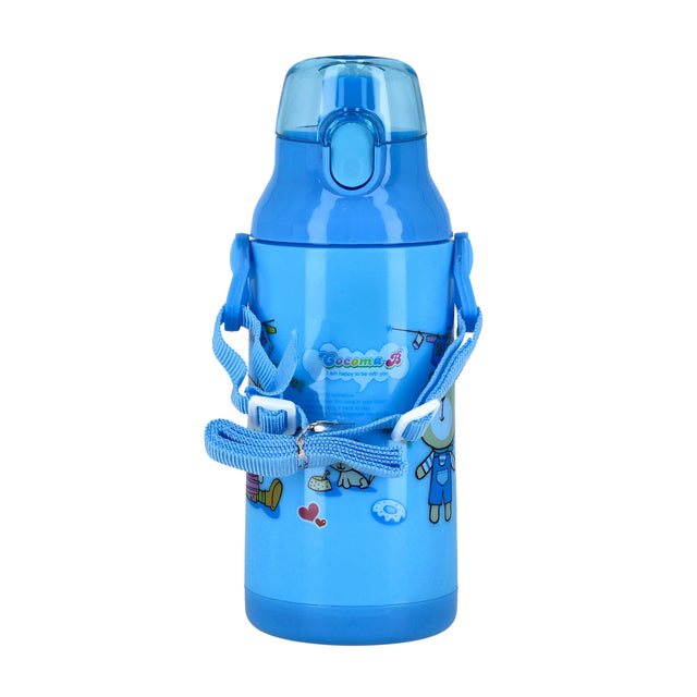 Carton Printed Water Bottle Blue/Pink/Yellow - Assorted