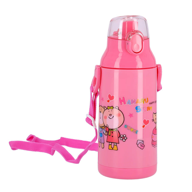 Water Bottle Pink/Black/Yellow 350ml