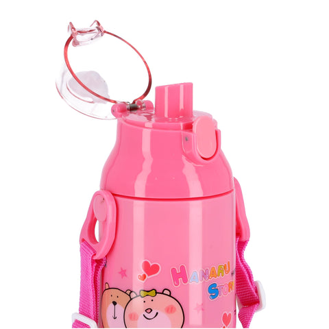 Water Bottle Pink/Black/Yellow 350ml