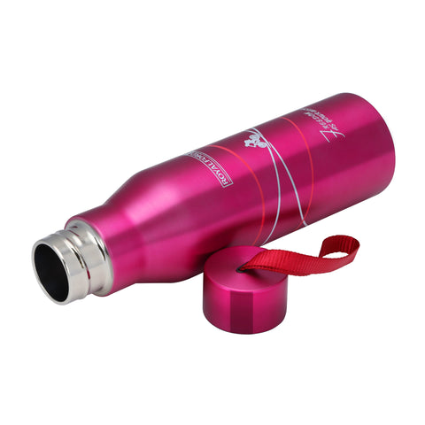 Vacuum Bottle Stainless Steel 450Ml Pink/White 450ml