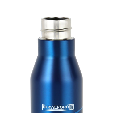 Sweat Free Leakproof Hot And Cold Water Vacuum Bottle Flask Blue 450ml