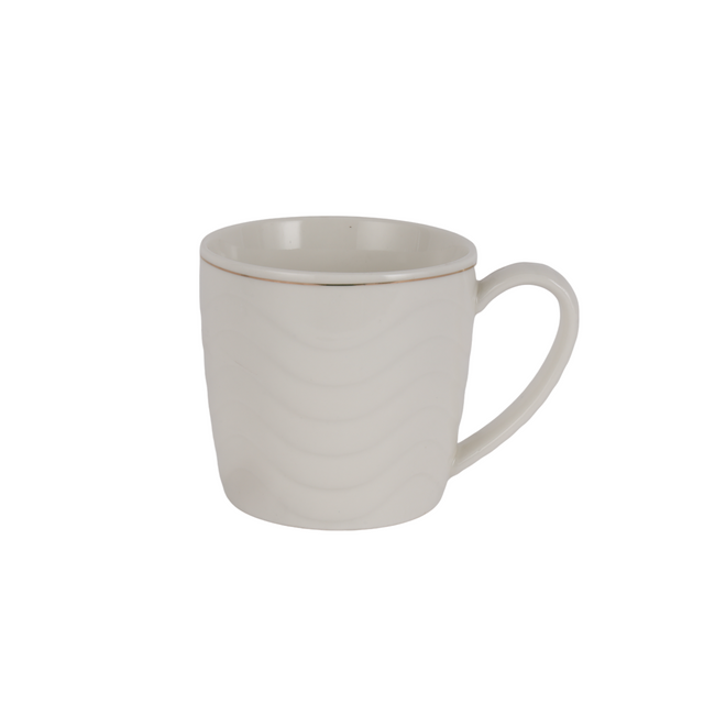 Bone China Mug White/Gold