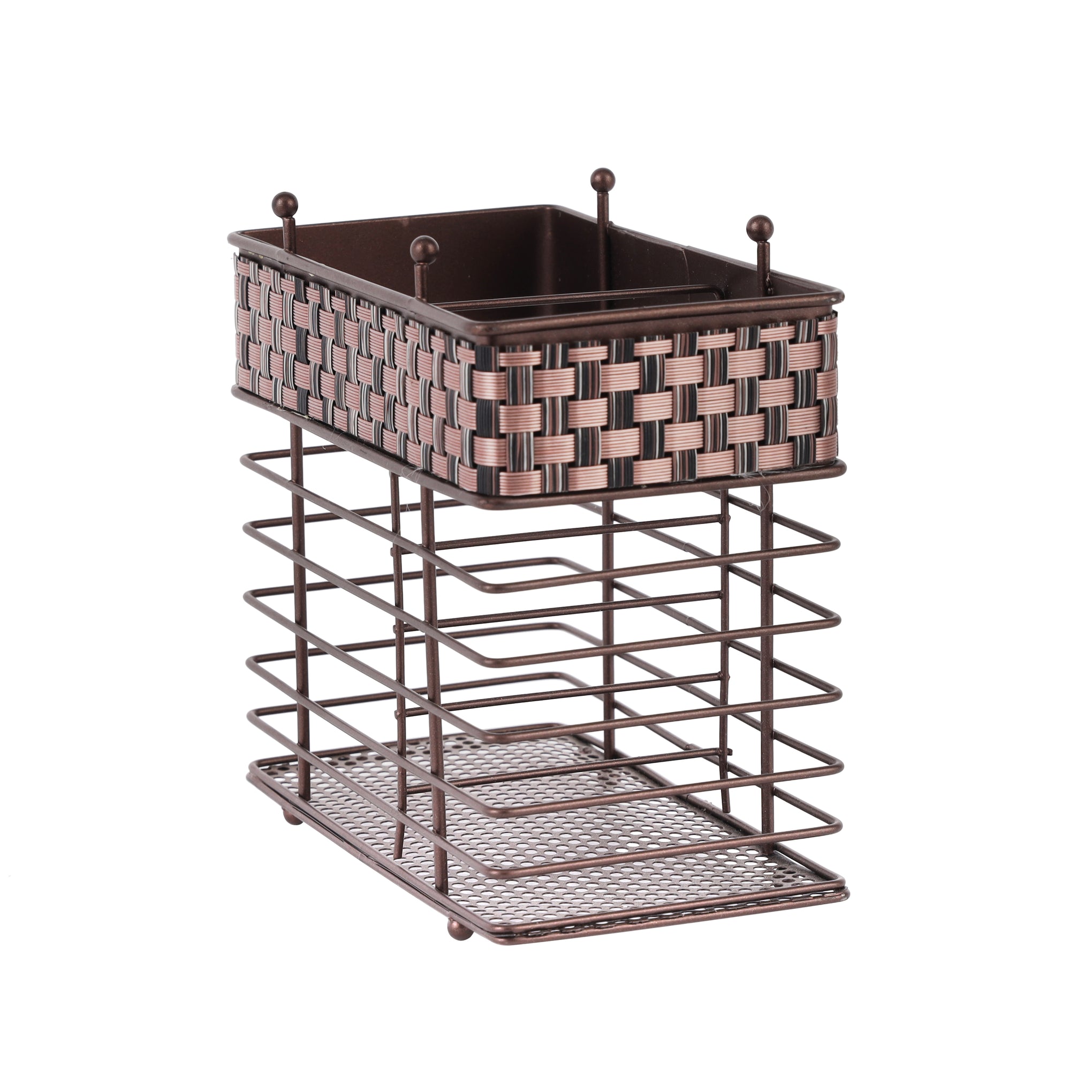 Royalford Metal Knives Holder - Bronze Bronze
