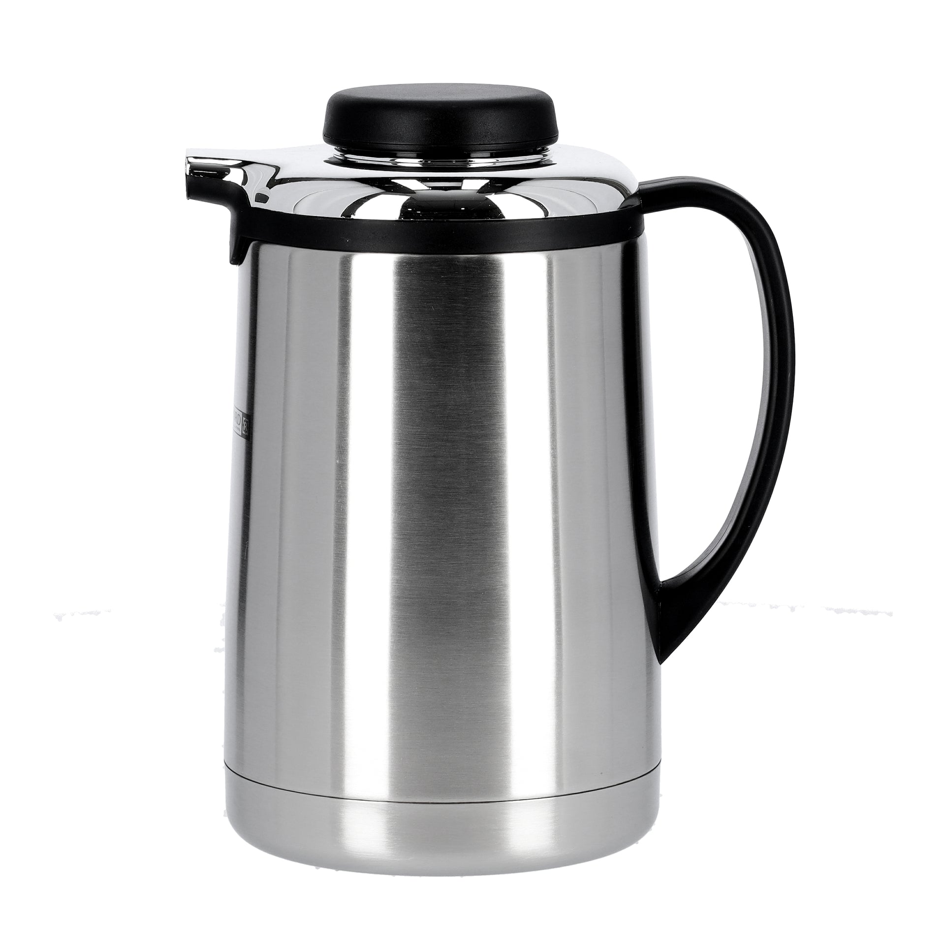 Royalford RF6896 Steel Vacuum Flask - 1.3L| Leak-proof & Portable | 12 Hours Hold & Cold| Ideal for tea, coffee, hot chocolate, soup, smoothies & more Silver/Black