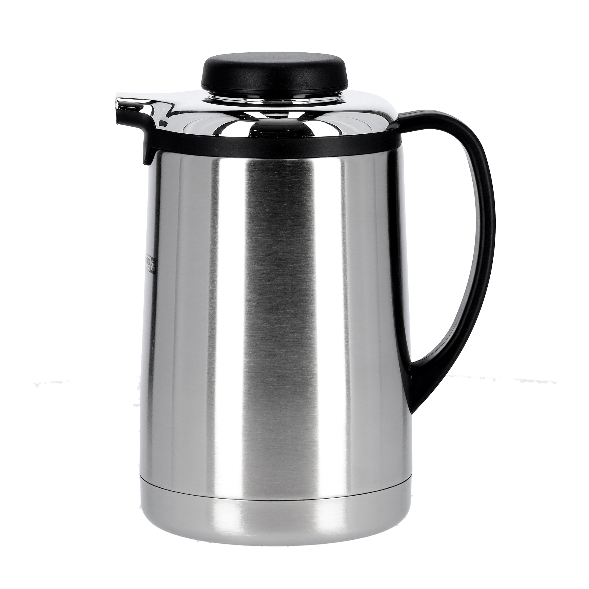 Royalford RF6896 Steel Vacuum Flask - 1.3L| Leak-proof & Portable | 12 Hours Hold & Cold| Ideal for tea, coffee, hot chocolate, soup, smoothies & more Silver/Black