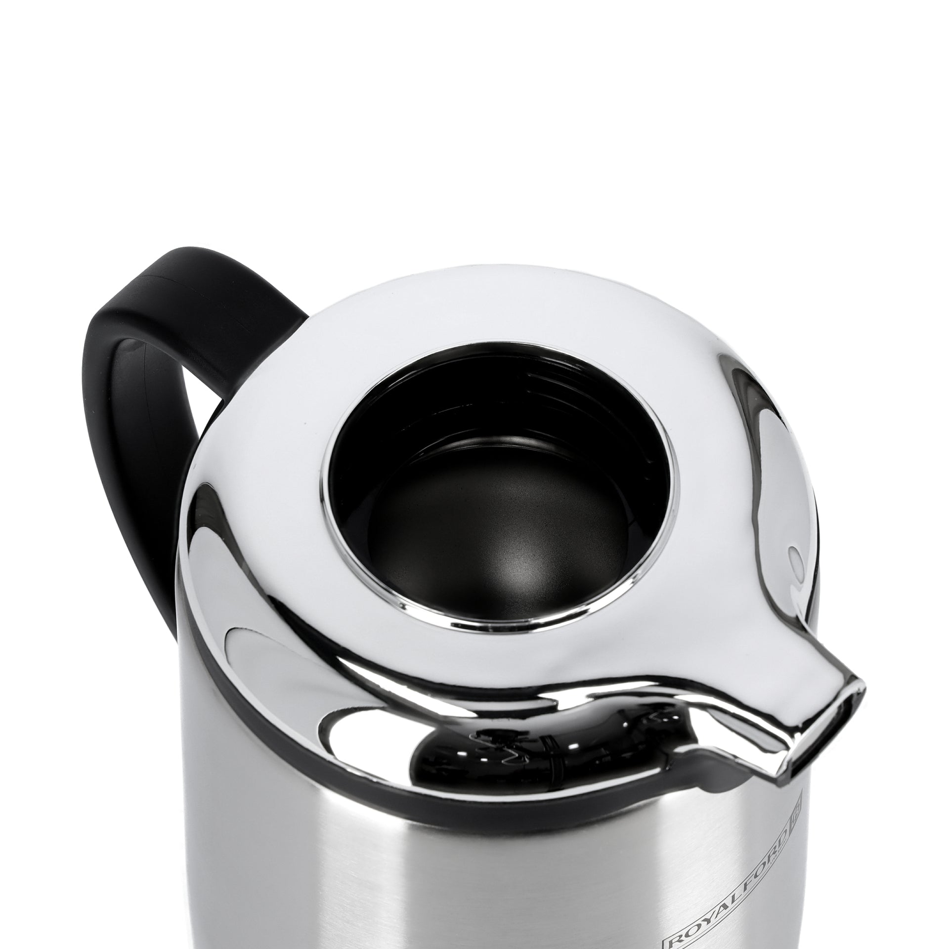 Royalford RF6896 Steel Vacuum Flask - 1.3L| Leak-proof & Portable | 12 Hours Hold & Cold| Ideal for tea, coffee, hot chocolate, soup, smoothies & more Silver/Black