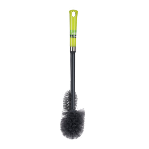 Royalford Toilet Brush - RF6998GR/ Compact and Light-Weight Washroom Brushes Perfect for Cleaning Indian and Western Style Toilets/ with Long Handle for Better Reach, Flexible Bristles/ Grey and Green