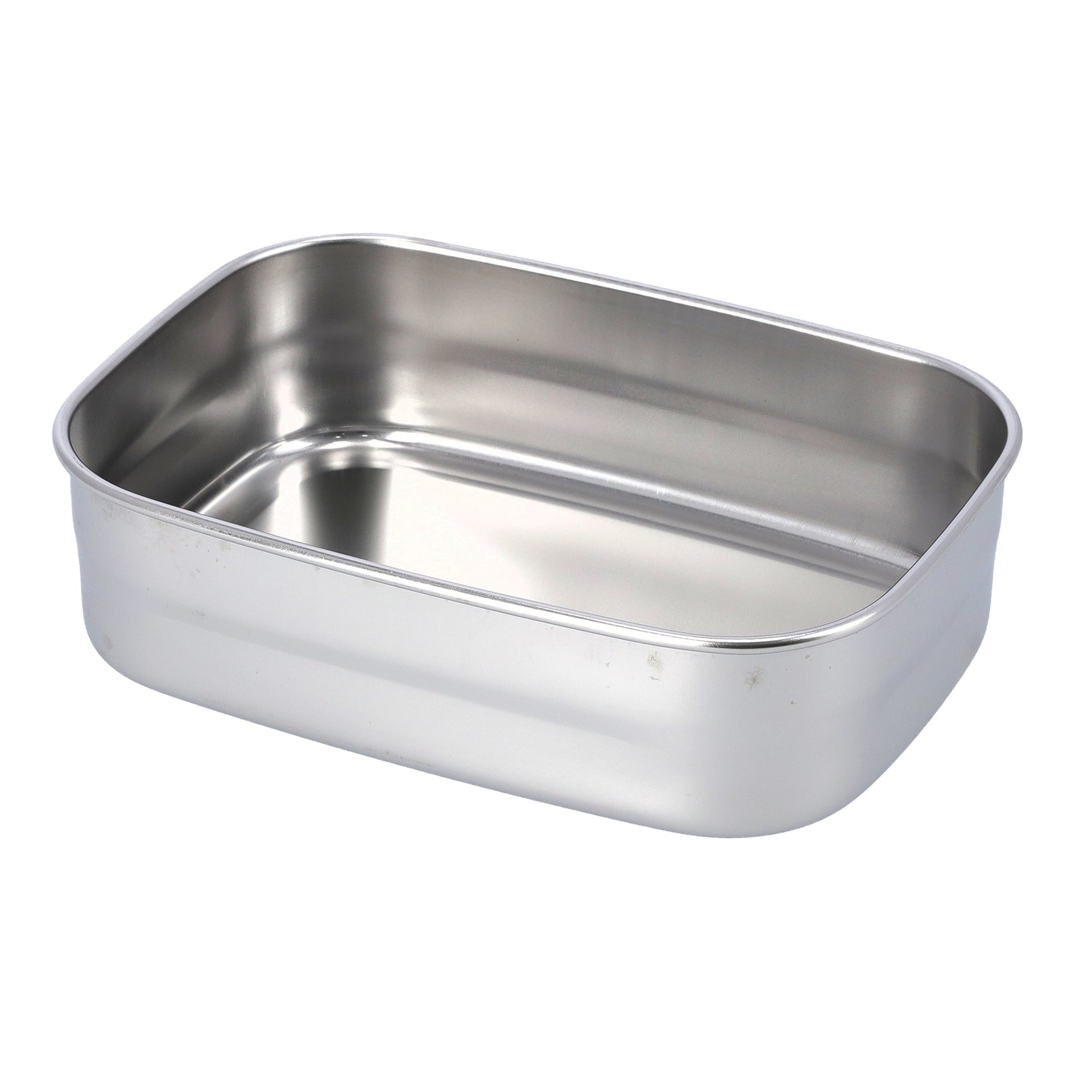 Stainless Steel Rectangle Food Container Blue/Silver