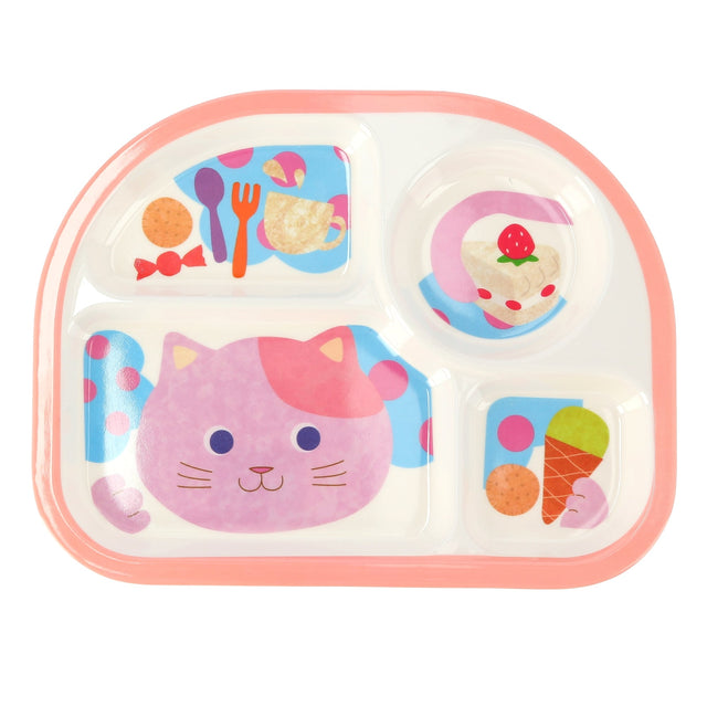 100% Melamine Baby Plate Multicolor