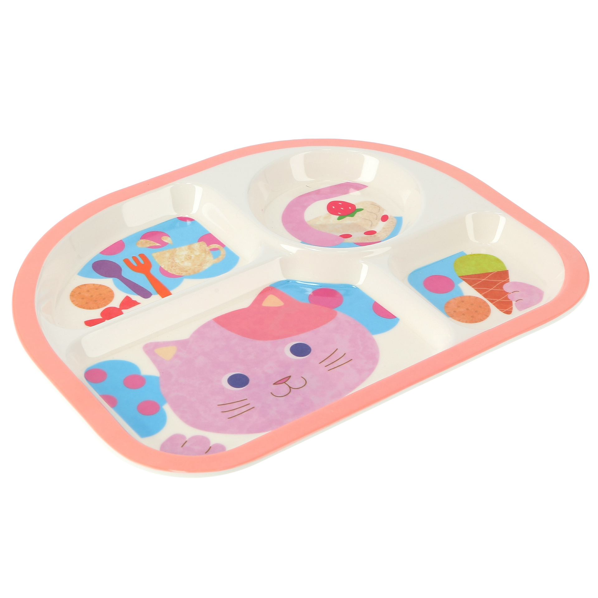100% Melamine Baby Plate Multicolor