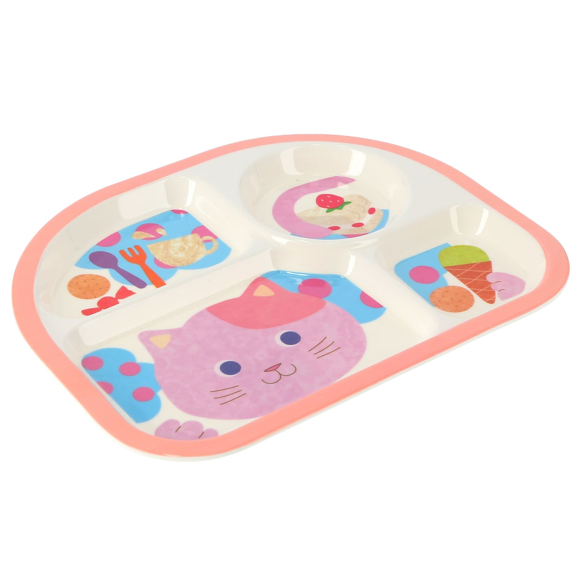 100% Melamine Baby Plate Multicolor