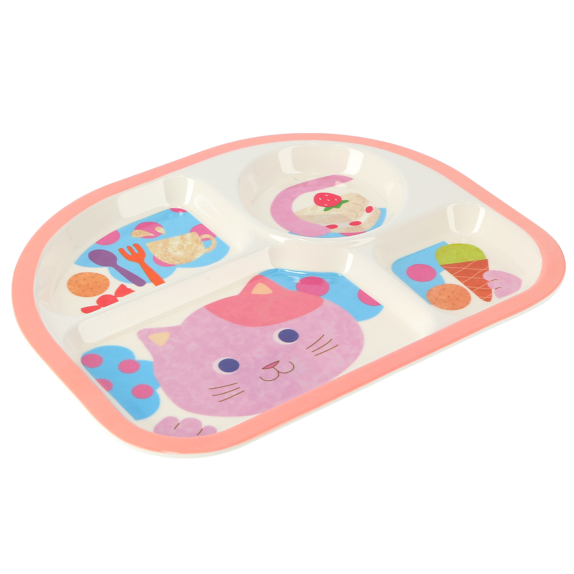 100% Melamine Baby Plate Multicolor