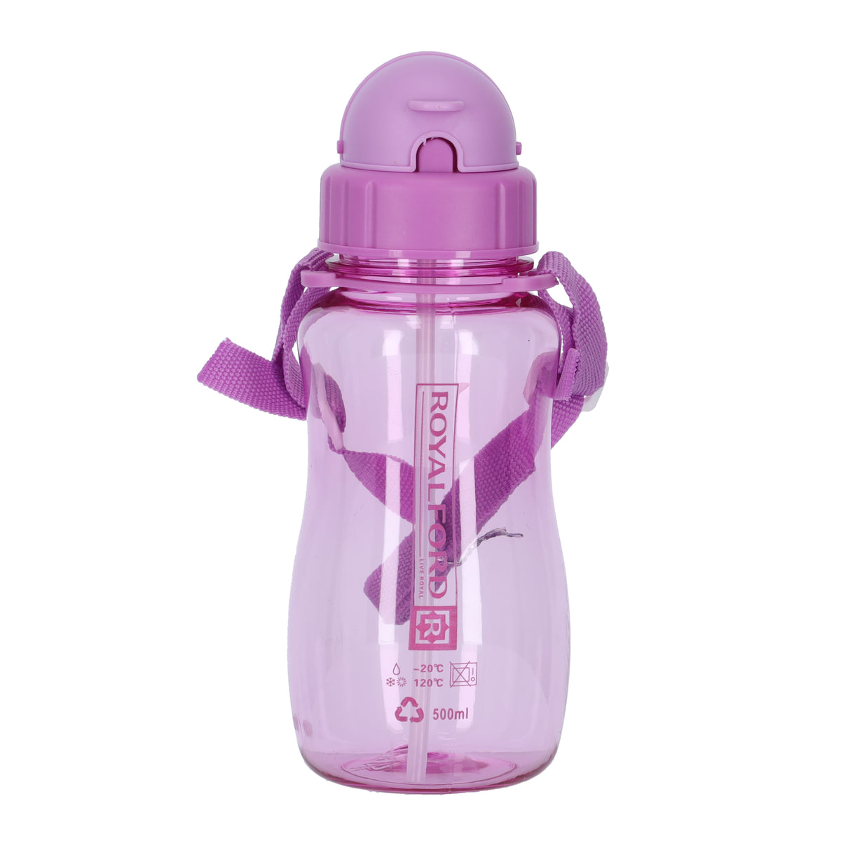500Ml Water Bottle Purple Purple 500ml
