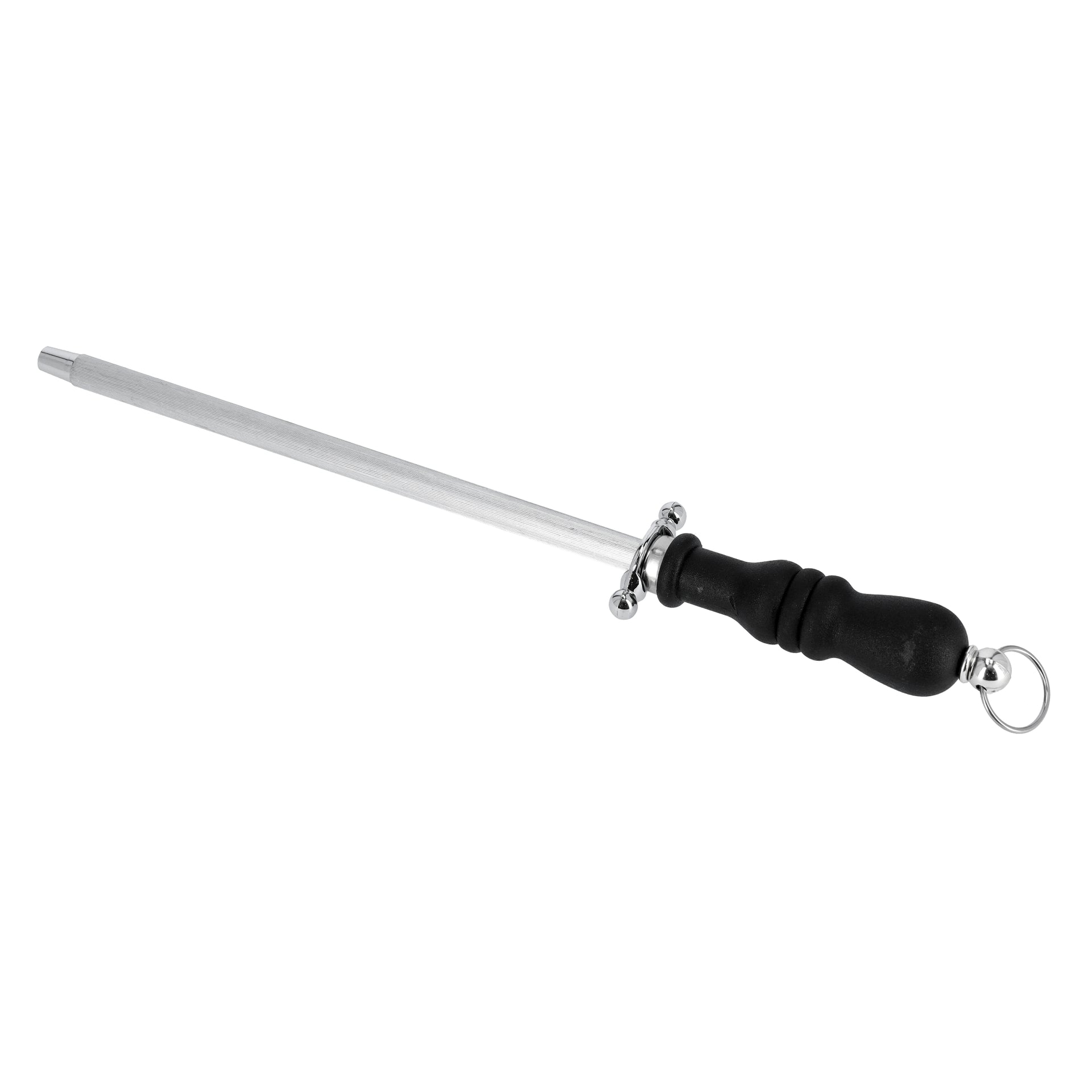 Royalford RF7832 9" Knife Sharpening - Portable Stainless Steel Sharpening Rod, Lightweight & Highly Durable | Ideal for Professional Chefs and Home Cooks | Professional Chef Knife Sharpening Rod