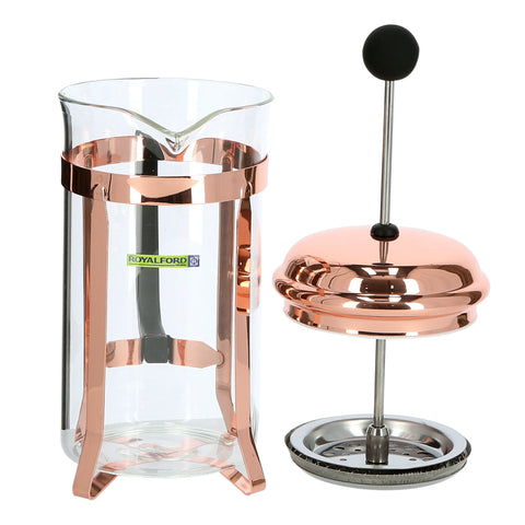 French Press Clear/Rose Gold/Black 600ml