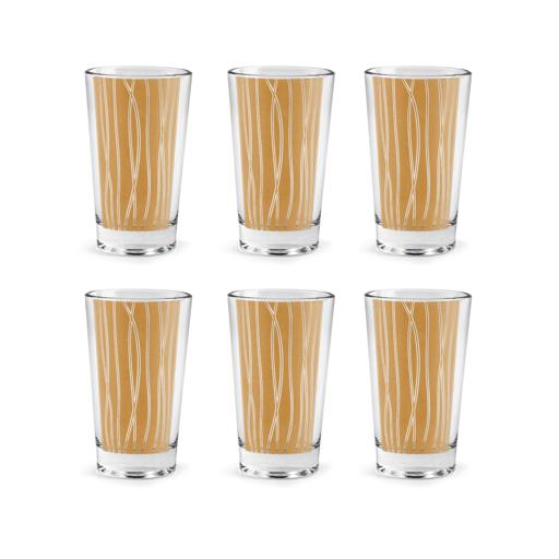 6-Piece Lima Royal Glass Set Gold