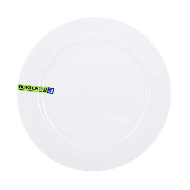 6 Inch Porcelain Flat Plate | White Durable Dinnerware Plate for Everyday Dining & Serving