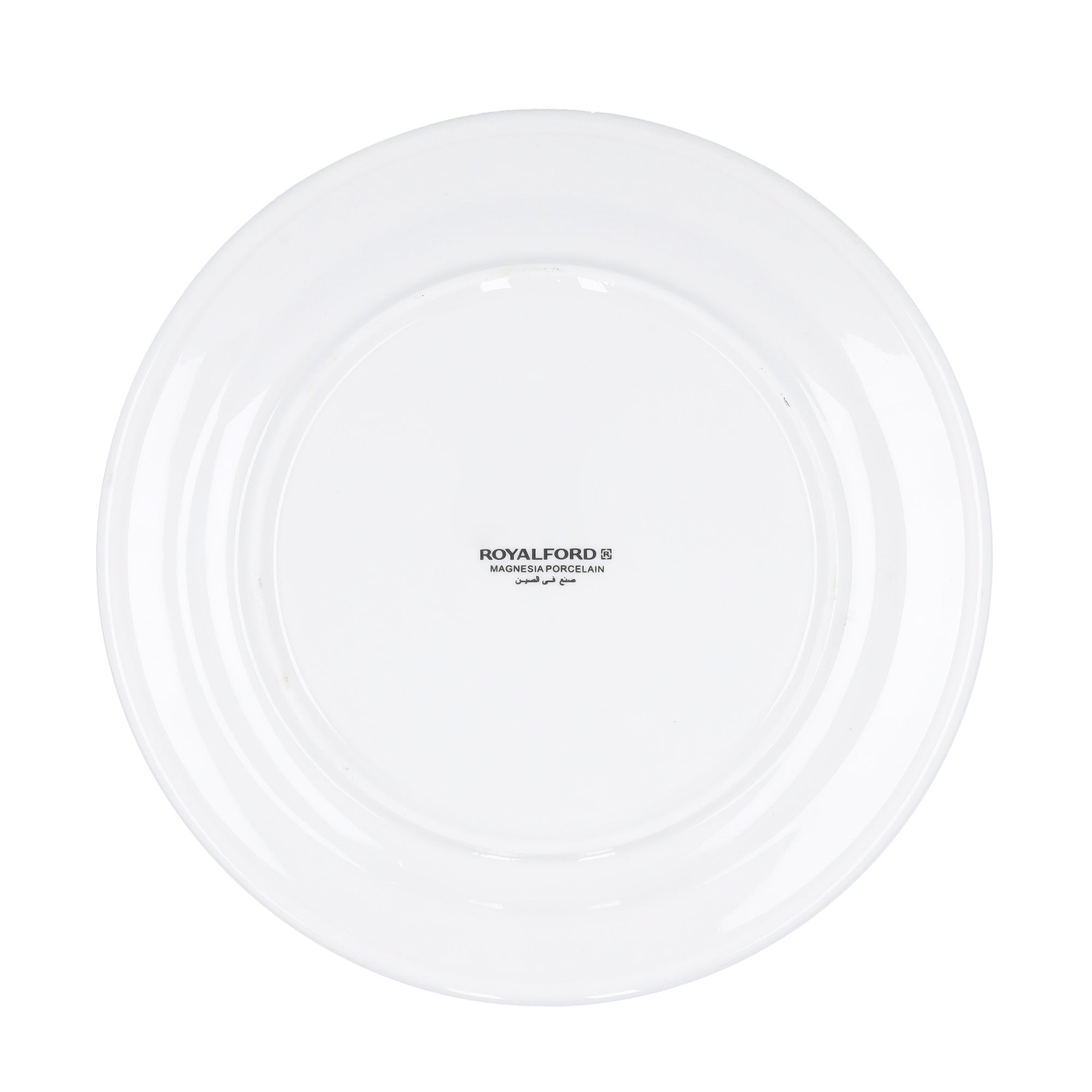 Porcelain Magnesia Flat Plate White 6inch