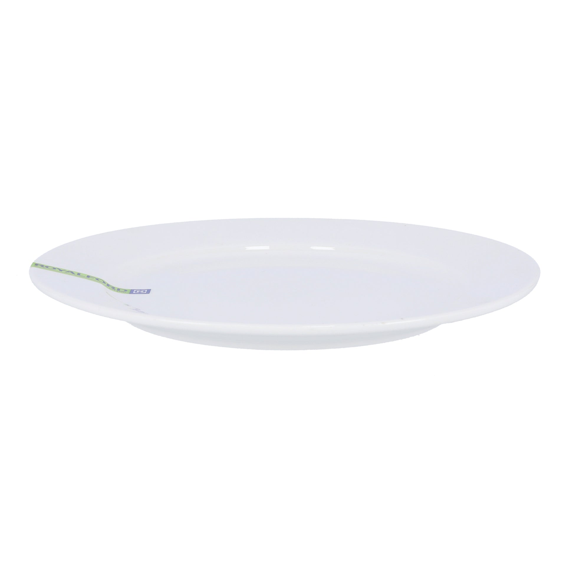Porcelain Magnesia Flat Plate White 6inch