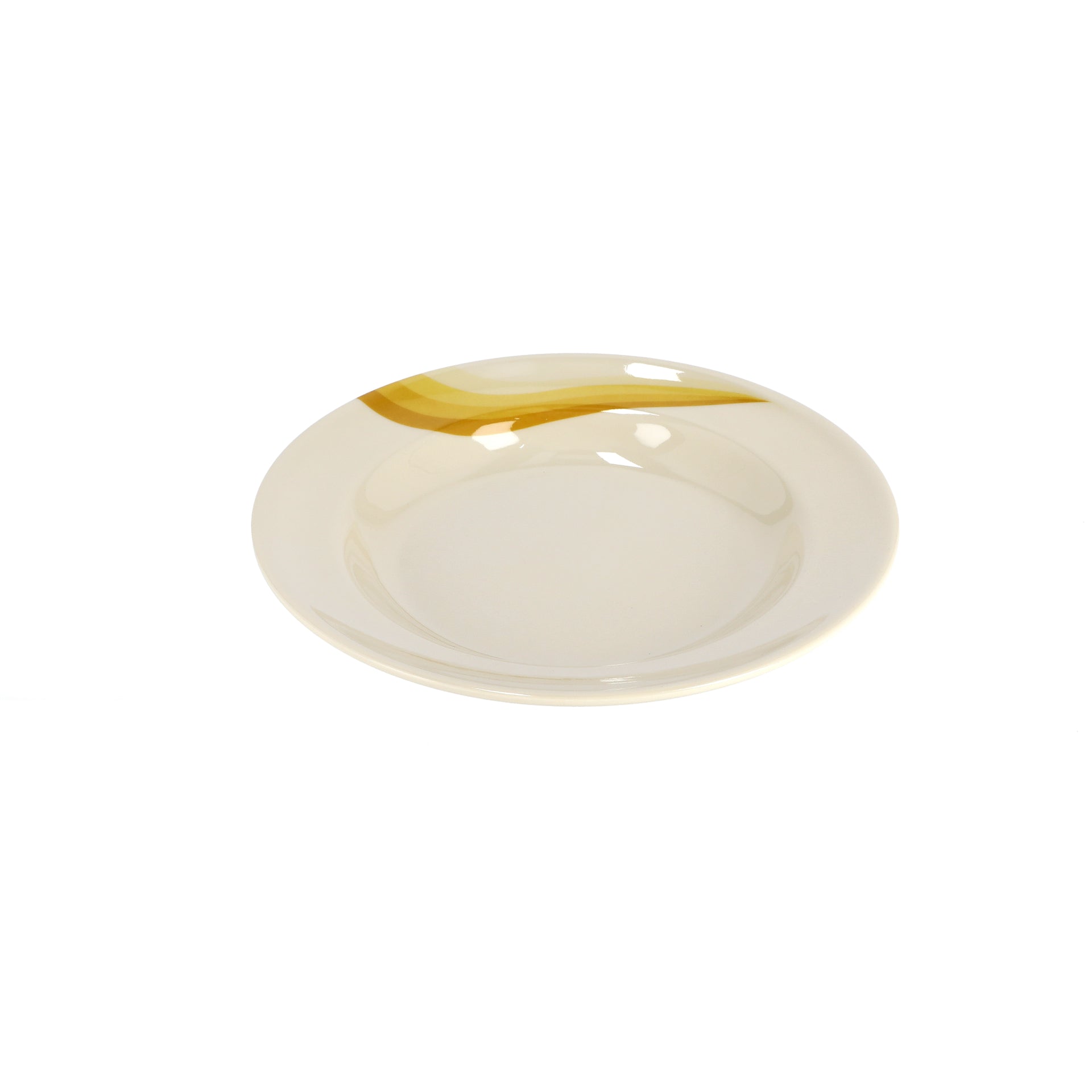 9 Inch Super Rays Deep Plate Multicolor Beige/Orange 9inch