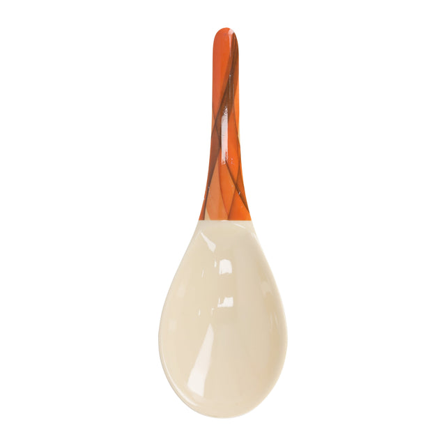 RF8092 8.5-Inch Melamine Rice Spoon | Super Rays Serving Spoon with Long Handle | Lightweight Dining & Kitchen Serving Utensil | Brown