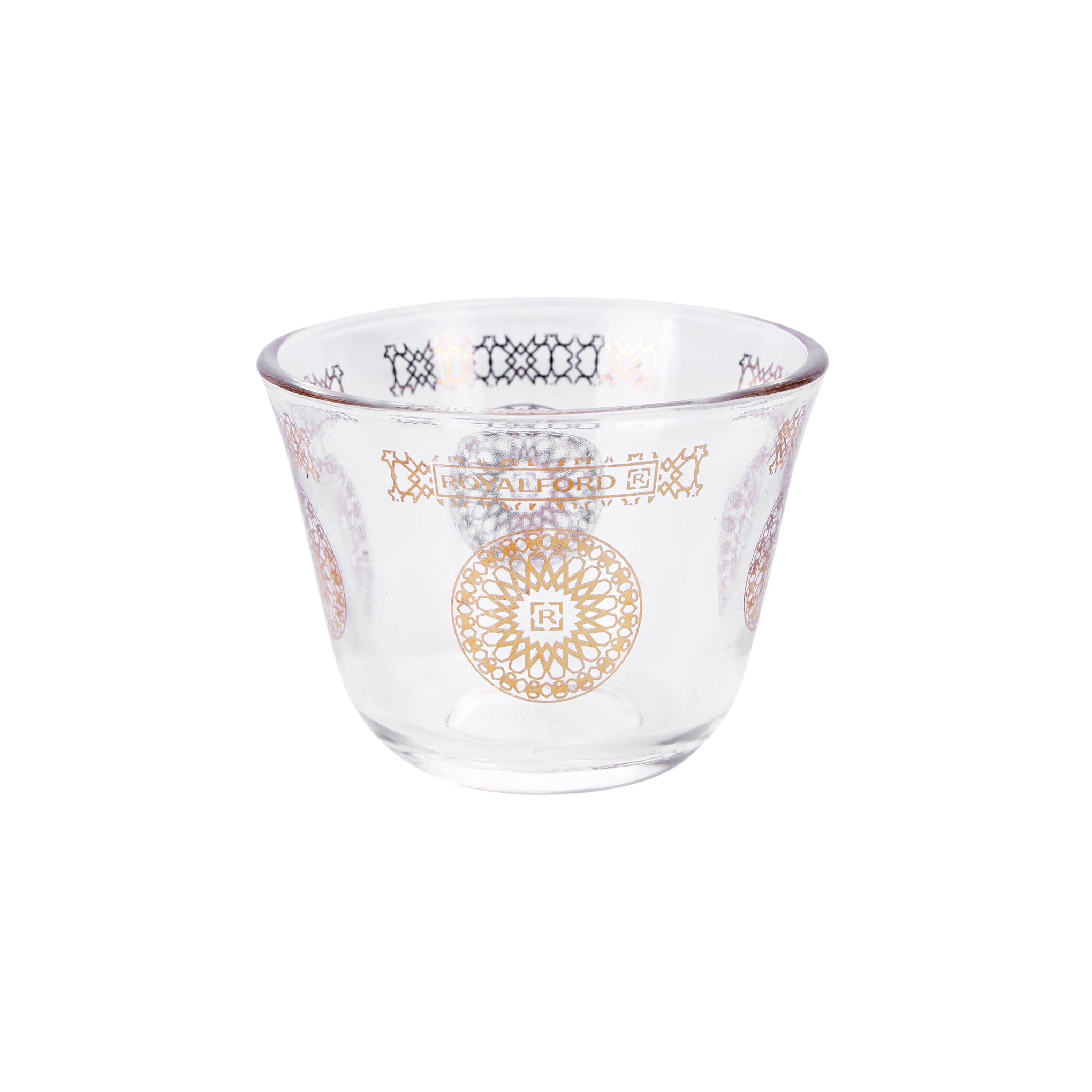 6-Piece Laya Cawa Cup Set Clear/Gold