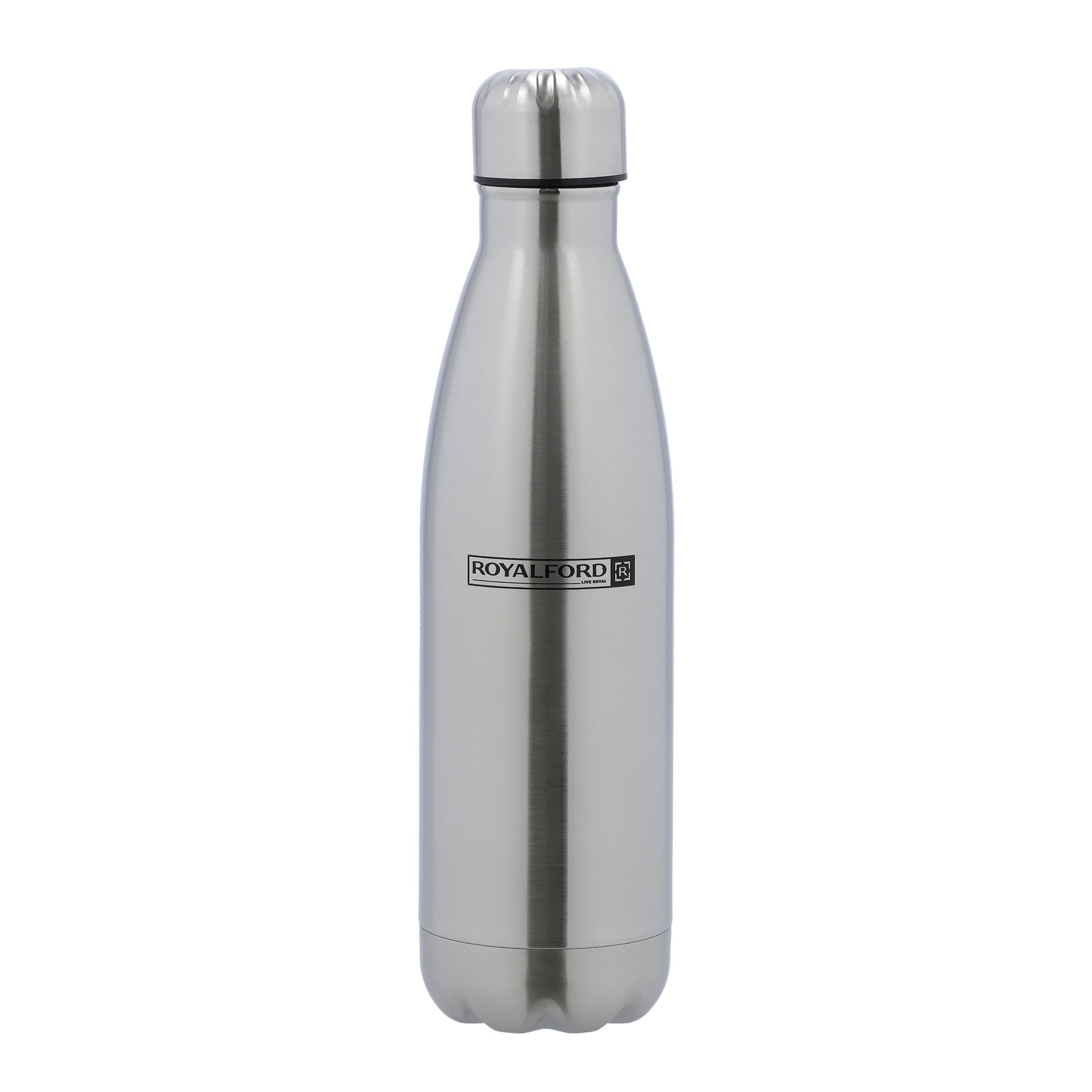 Double Wall Stainless Steel Water Bottle Silver 750ml
