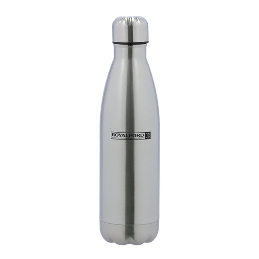 Double Wall Stainless Steel Water Bottle Silver 750ml