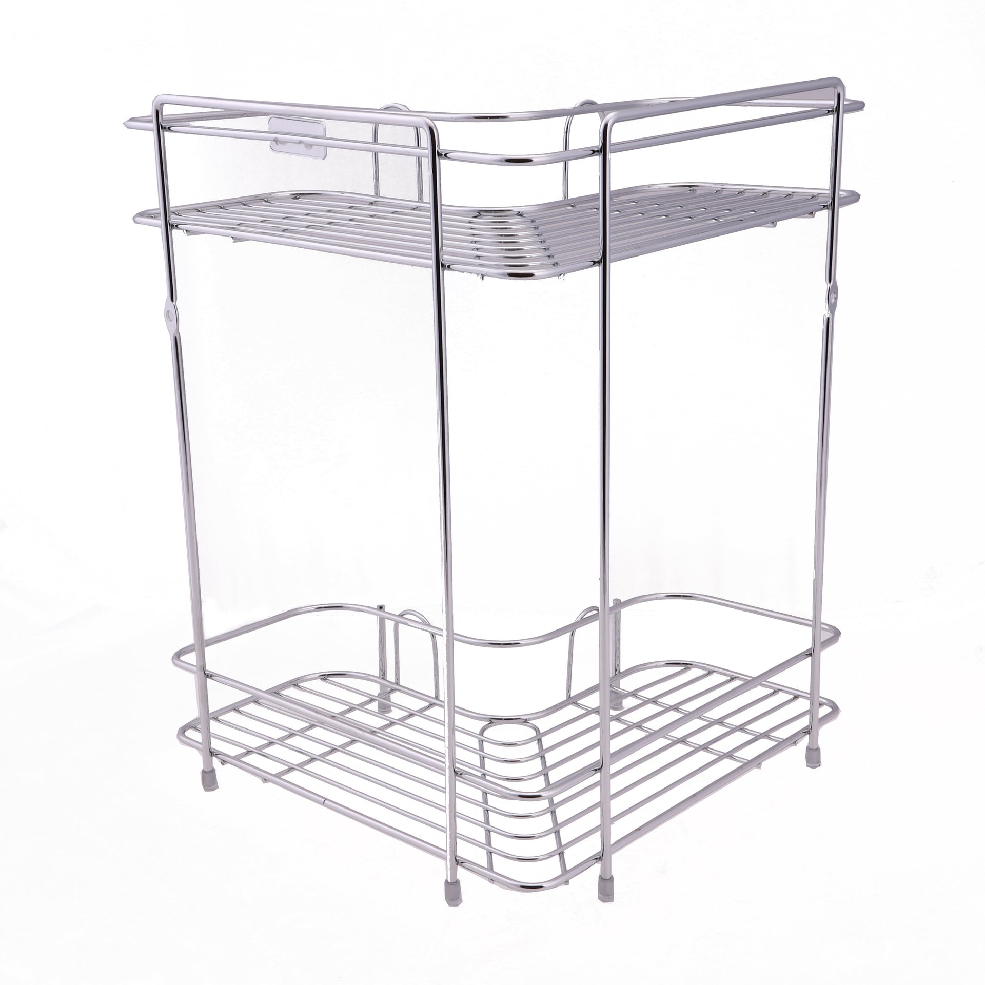 2L Corner Rack Made Of Durable Steel High Quality Chrome Plated