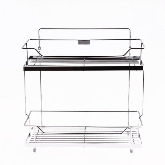 2 Layer Kitchen Rack Silver