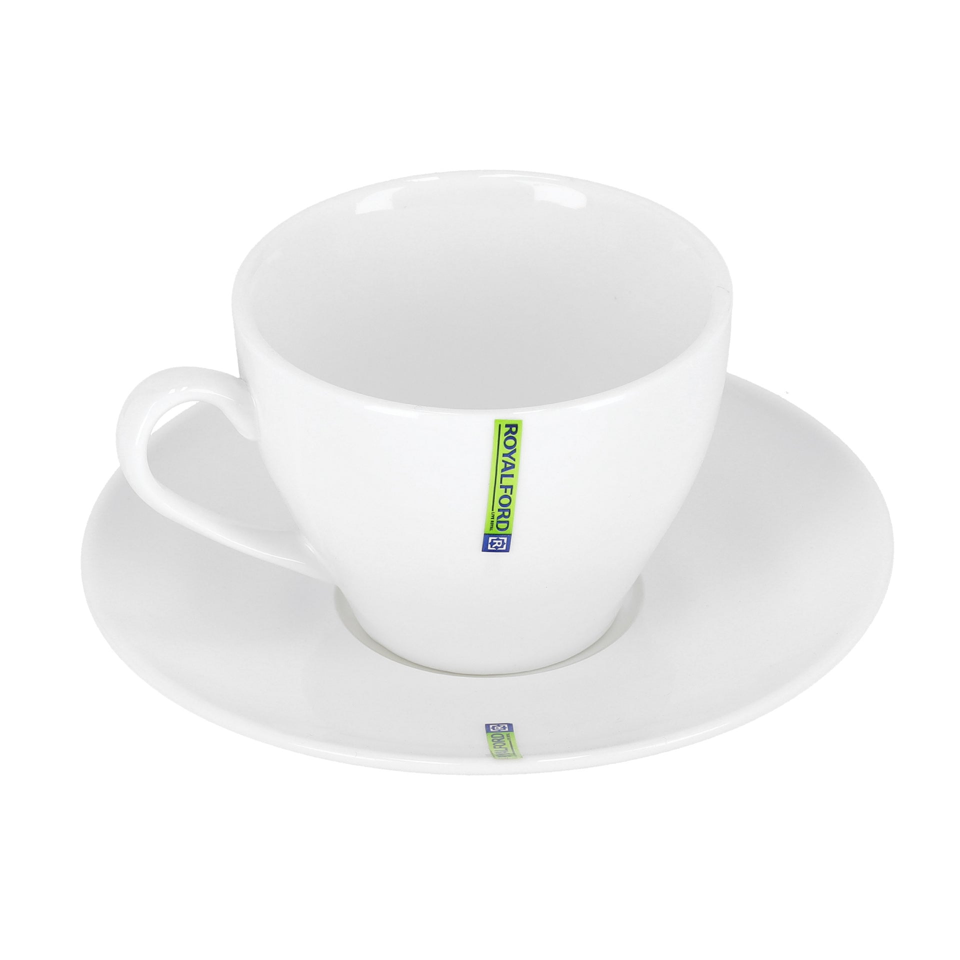 750Ml Magnesia Porcelain Cup And Saucer White 750ml