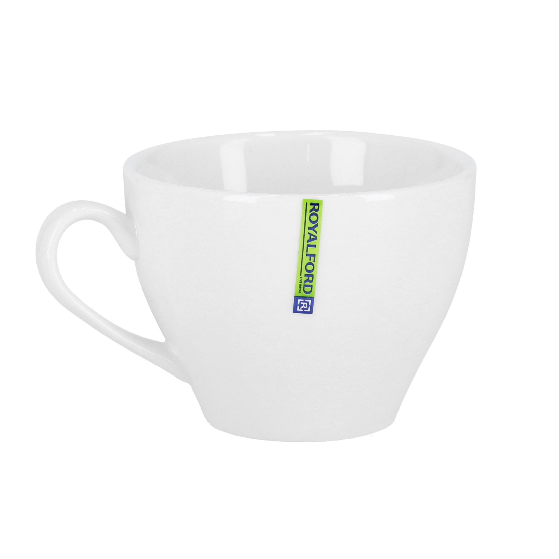 750Ml Magnesia Porcelain Cup And Saucer White 750ml
