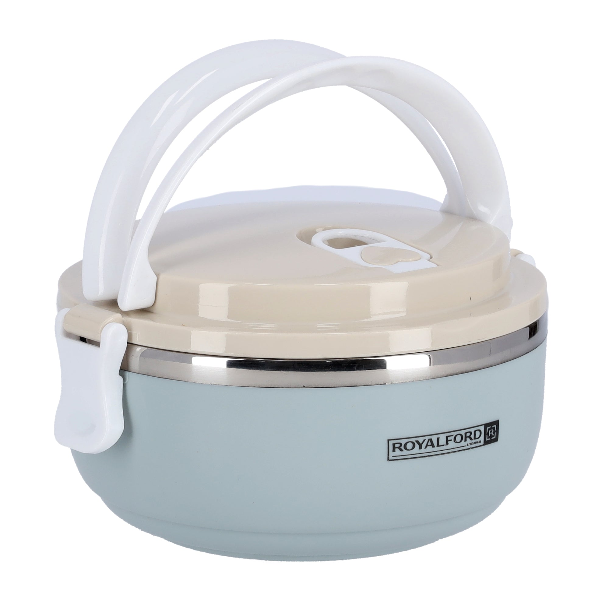 Single Layer Round Lunch Box Blue/Pink 700ml