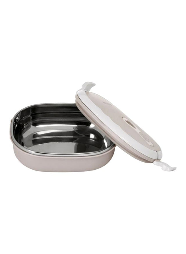 Leak Proof Lunch Box Beige/White 900ml