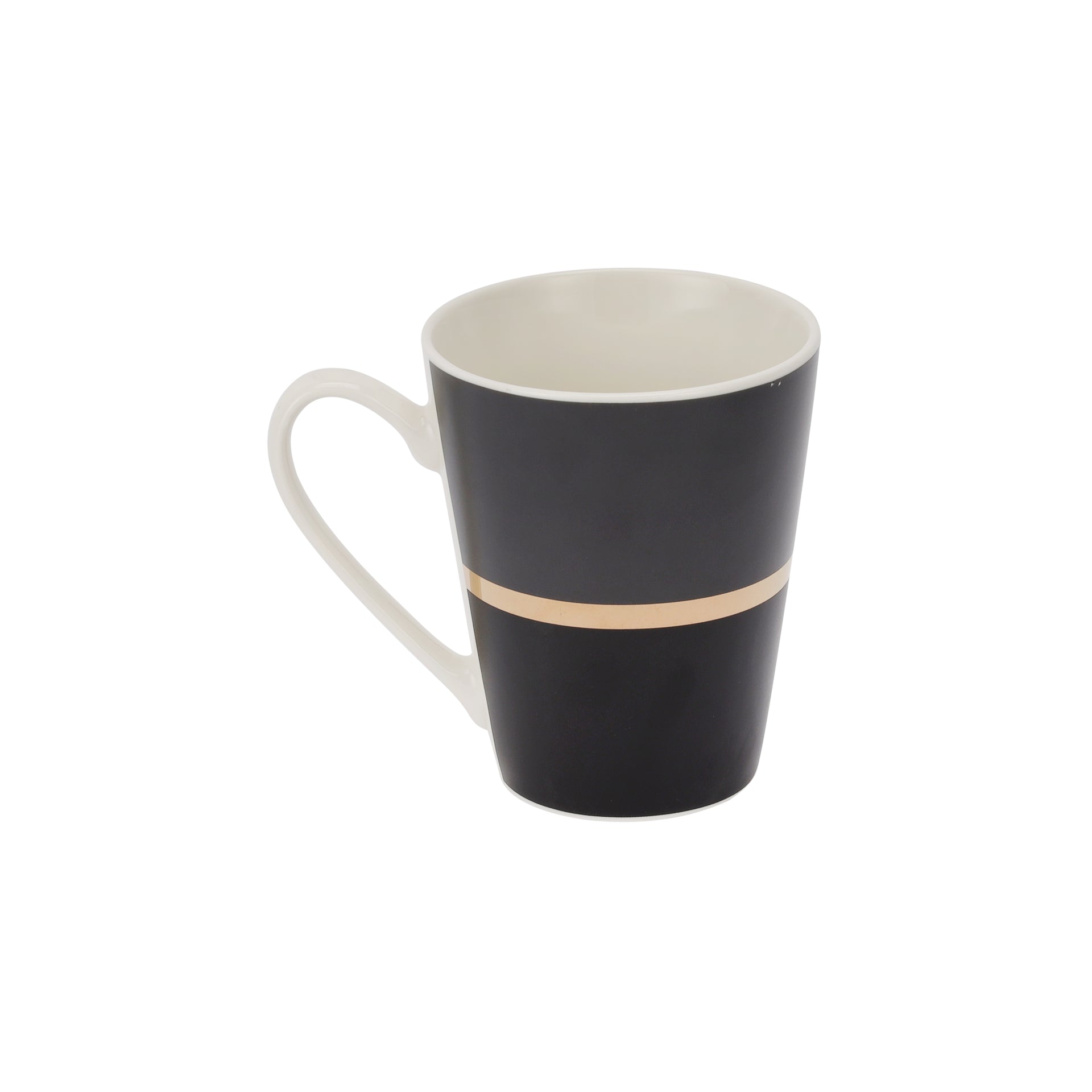 Bone China Mug Black/Gold