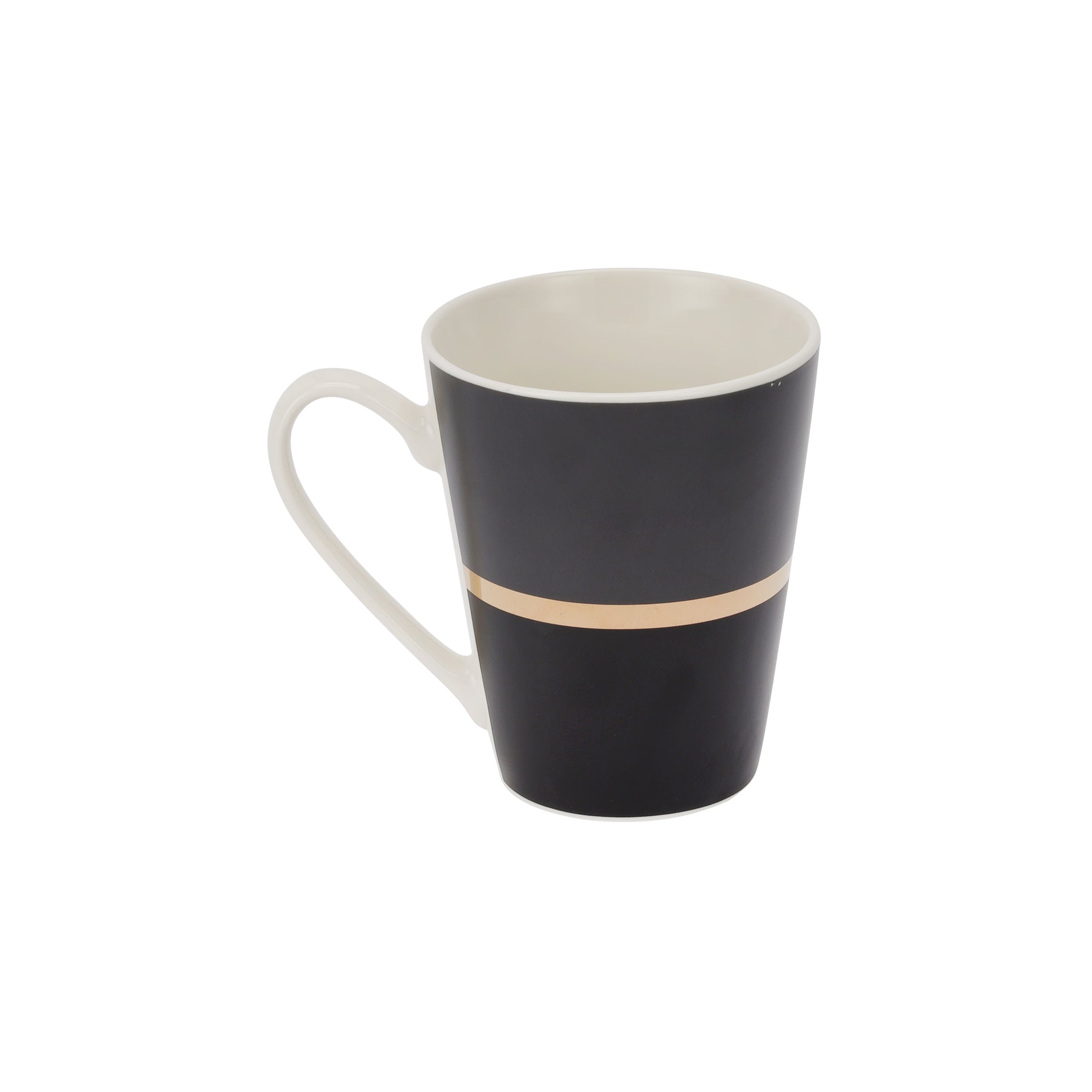 Bone China Mug Black/Gold